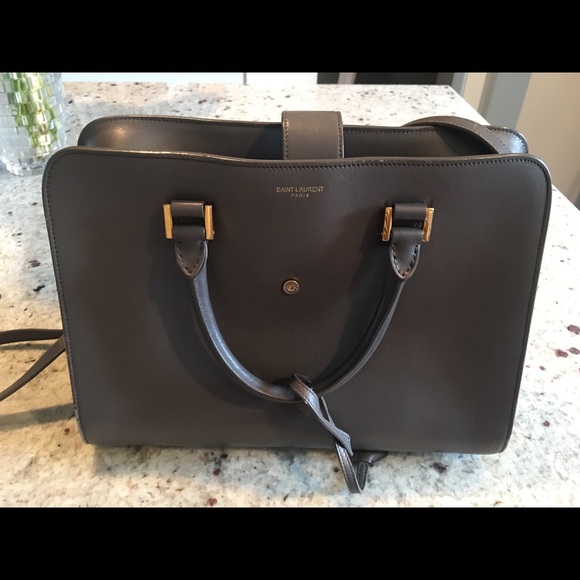 YSL Baby Cabas Handbag in Fog - Picture 2 of 8